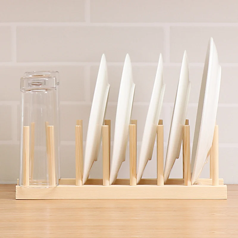 

Бамбуковая Полка для сушки шкафчика «сделай сам», деревянная полка для тарелок, планшетов, тарелок, чашек, крышек кастрюль