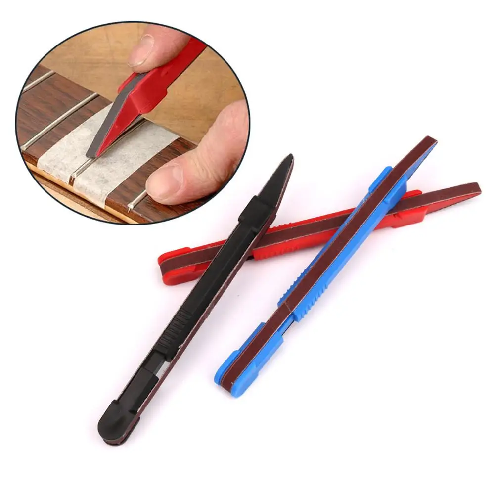 

Guitar Bass Fret Polishing Wire File Fretboard Sanding Repair Tool Nut Saddle Slot Filling Sander Pen Guitarra Accessories