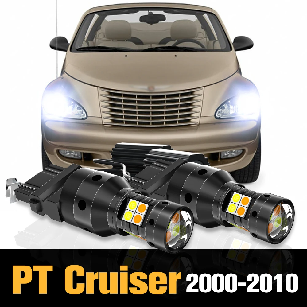 

2pcs Canbus LED Dual Mode Turn Signal+Daytime Running Light DRL Accessories For Chrysler Crossfire 2003-2008 2004 2005 2006 2007