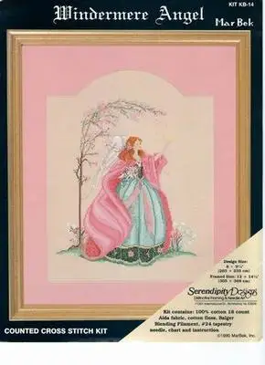 

Pink Angel l counted 16CT 14CT 18CT DIY Cross Stitch Sets Chinese Cross-stitch Kits Embroidery Needlework