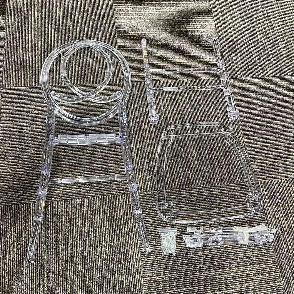 Роскошные штабелируемые стулья для отеля прозрачные акриловые Феникс оптовая