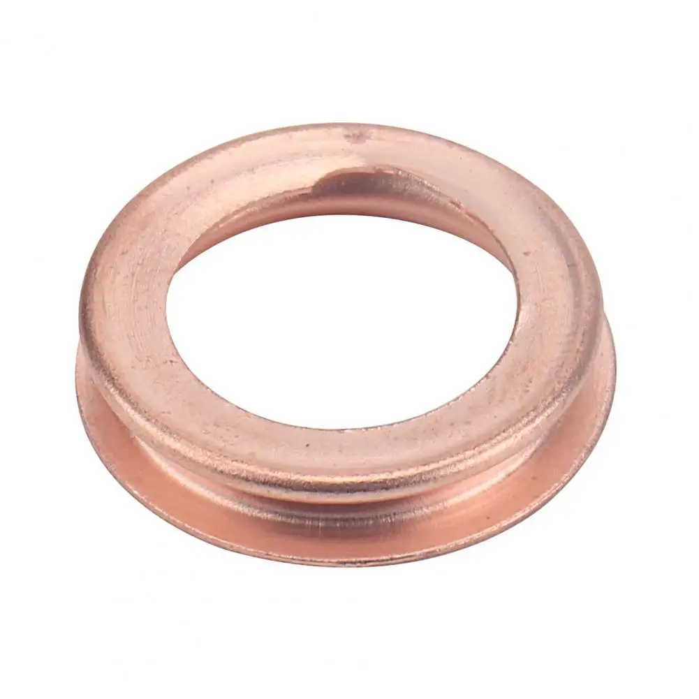 

10Pcs/Set Crush Washer Smooth Round Easy Installation Plug O Ring Brass Washer Gasket OE:1102601M02 Car Washer