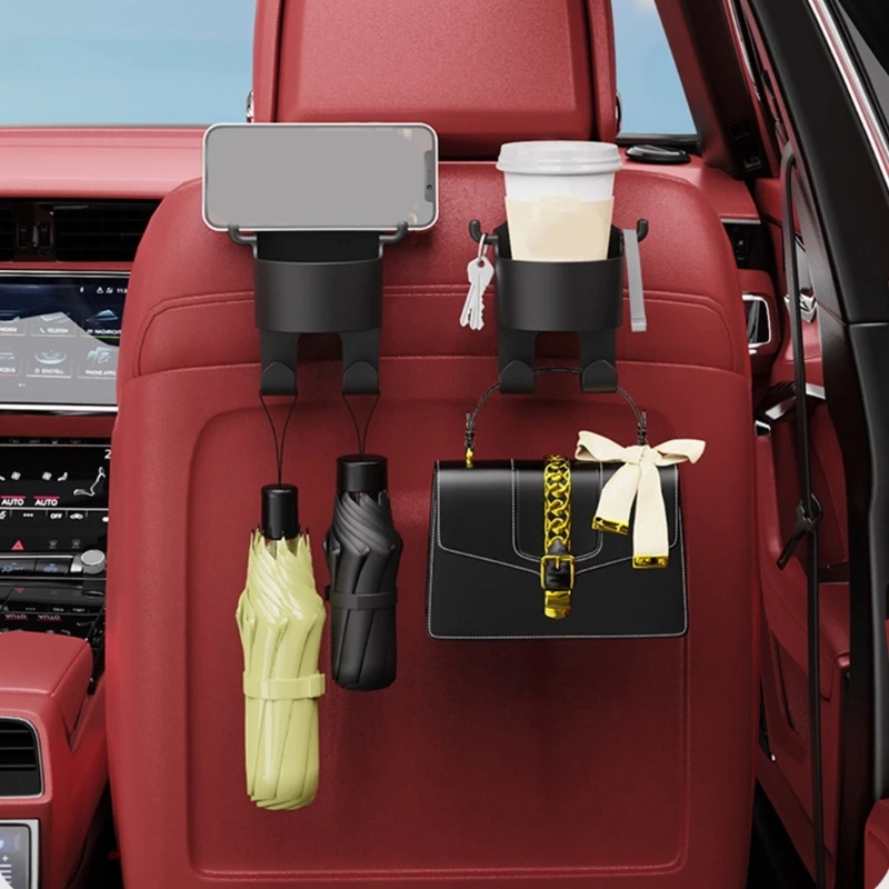 

Backseat Cup Holder Headrest Hook Back Hook Beverage Storage Dropship