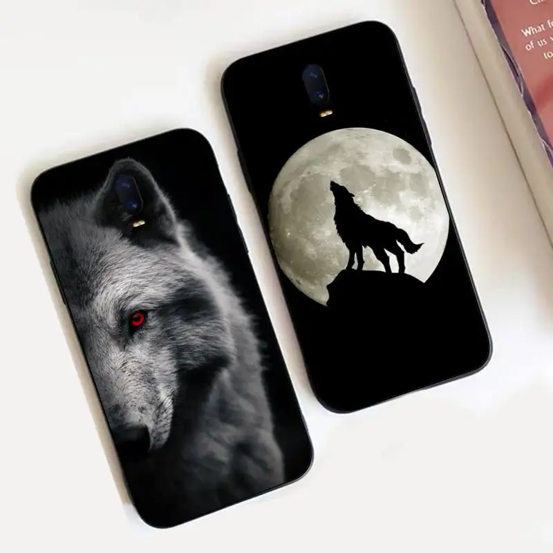 

Cool Black Wolf Phone Case for Vivo Y91C Y11 17 19 17 67 81 Oppo A9 2020 Realme c3