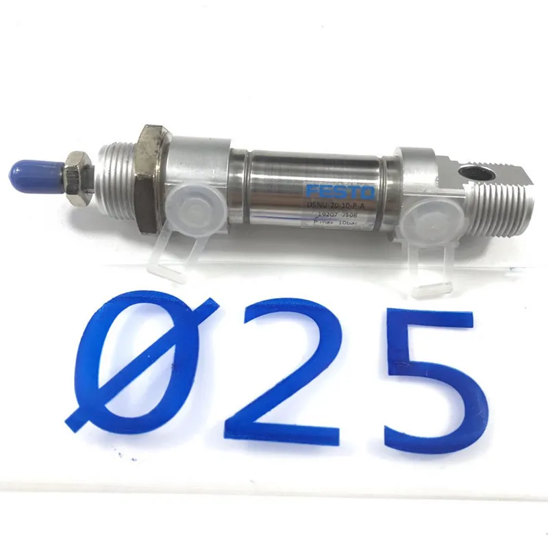 Круглый цилиндр FESTO ISO DSNU-8/10/12/16-5-10-20-30-40-55-70-PPV-A-