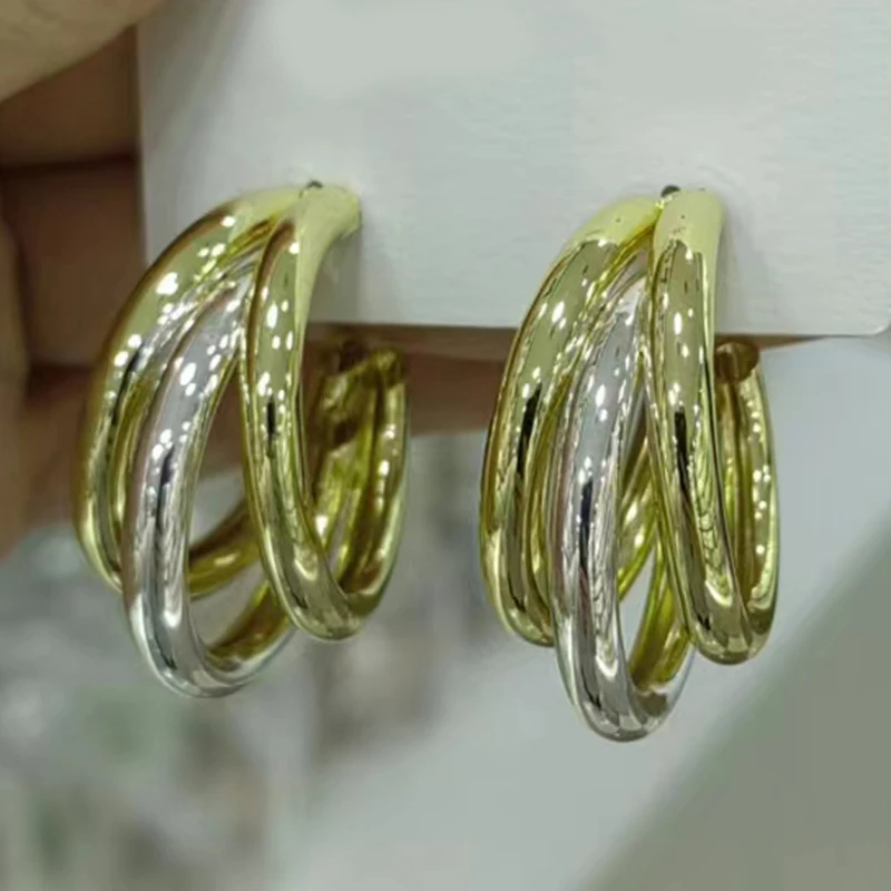 Изящные женские серьги аксессуары круглые разноцветные высококачественные