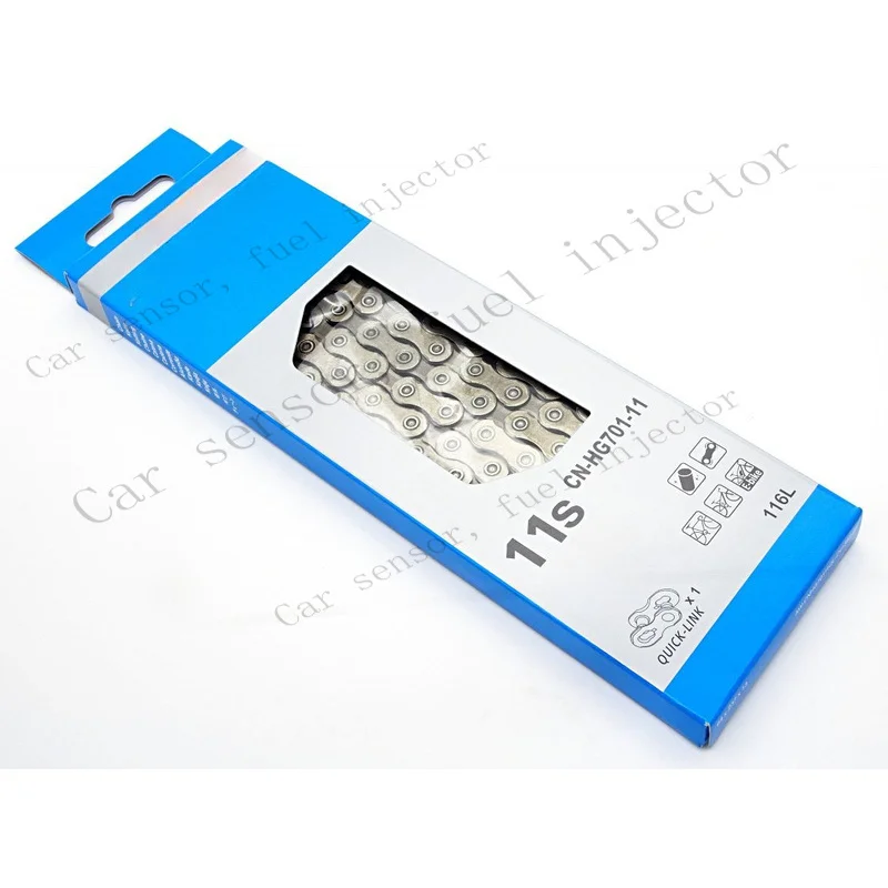 Фото Q+ FOR Shimano CN-HG701-11 SIL-TEC 11-скоростная цепь с быстросъемным соединением, 1 пара, 116 звеньев №1
