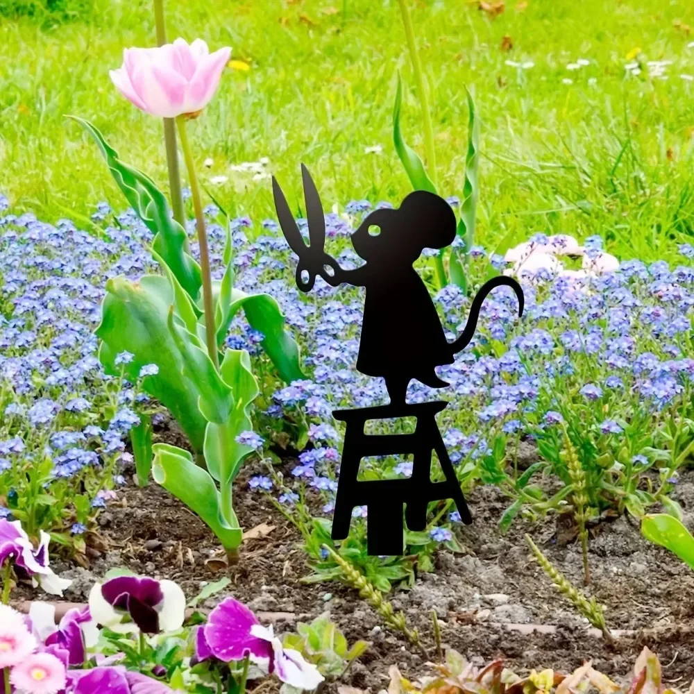 Украсьте свой сад стильными силуэтами мыши с помощью ножниц создайте