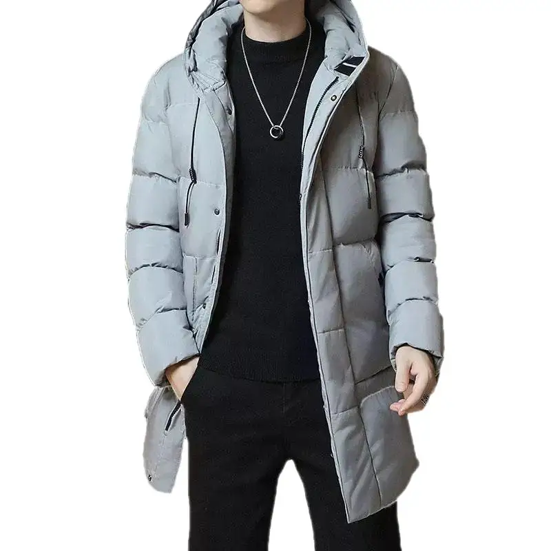 Korean Version Of The Popular Bread Down Jacket Thickened Warm Jacket Boys New Winter Fashion Youth In Long Paragraph Clothing
