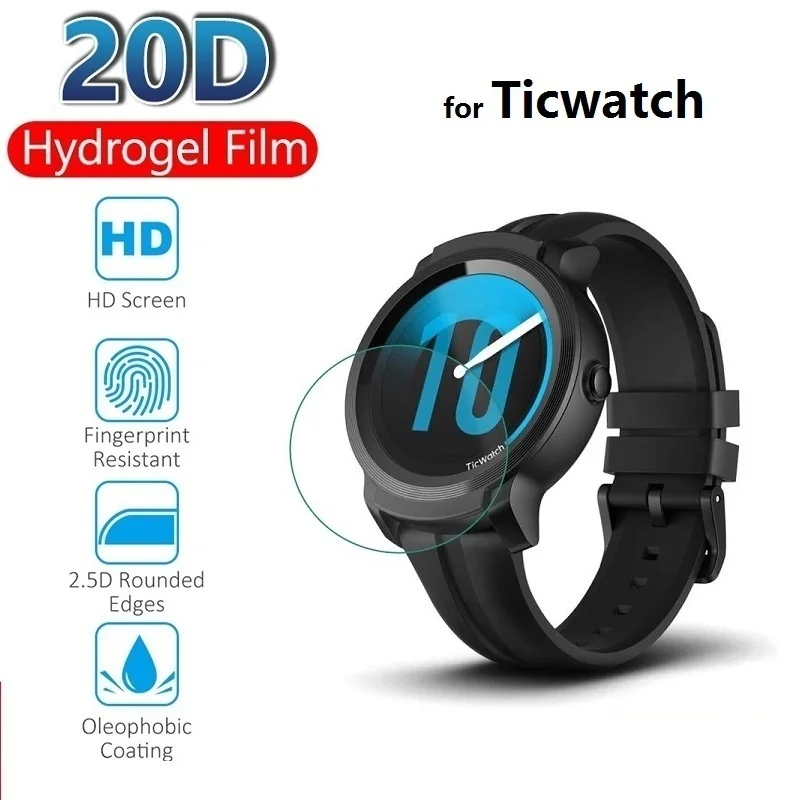 

Гидрогелевая пленка для защиты экрана для Ticwatch E2 E S2 S C2 Plus Ticwatch 3 Pro, Защитная пленка для экрана с GPS (не стекло), пленка из фольги, 3 шт.