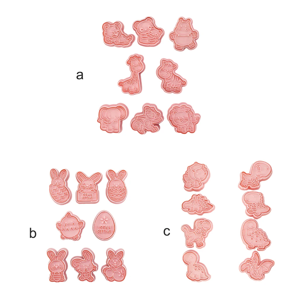 

Упаковка из 8 формочек для выпечки, полипропиленовые украшения для изготовления бисквитов, домашние кухонные формочки, аксессуары для вече...