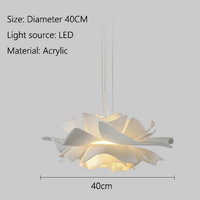 

Цветочная акриловая люстра