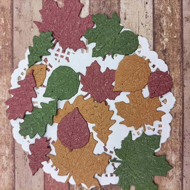 Кленовые листья металлические трафареты трафарет сделай сам скрапбукинг альбом