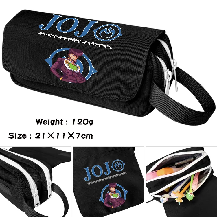 E-Mell JOJO's Bizarre Adventure Stone Ocean Jolyne Cujoh Noriaki Rohan Kujo Jotaro Narciso Nylon Pencil bag Day Clutches