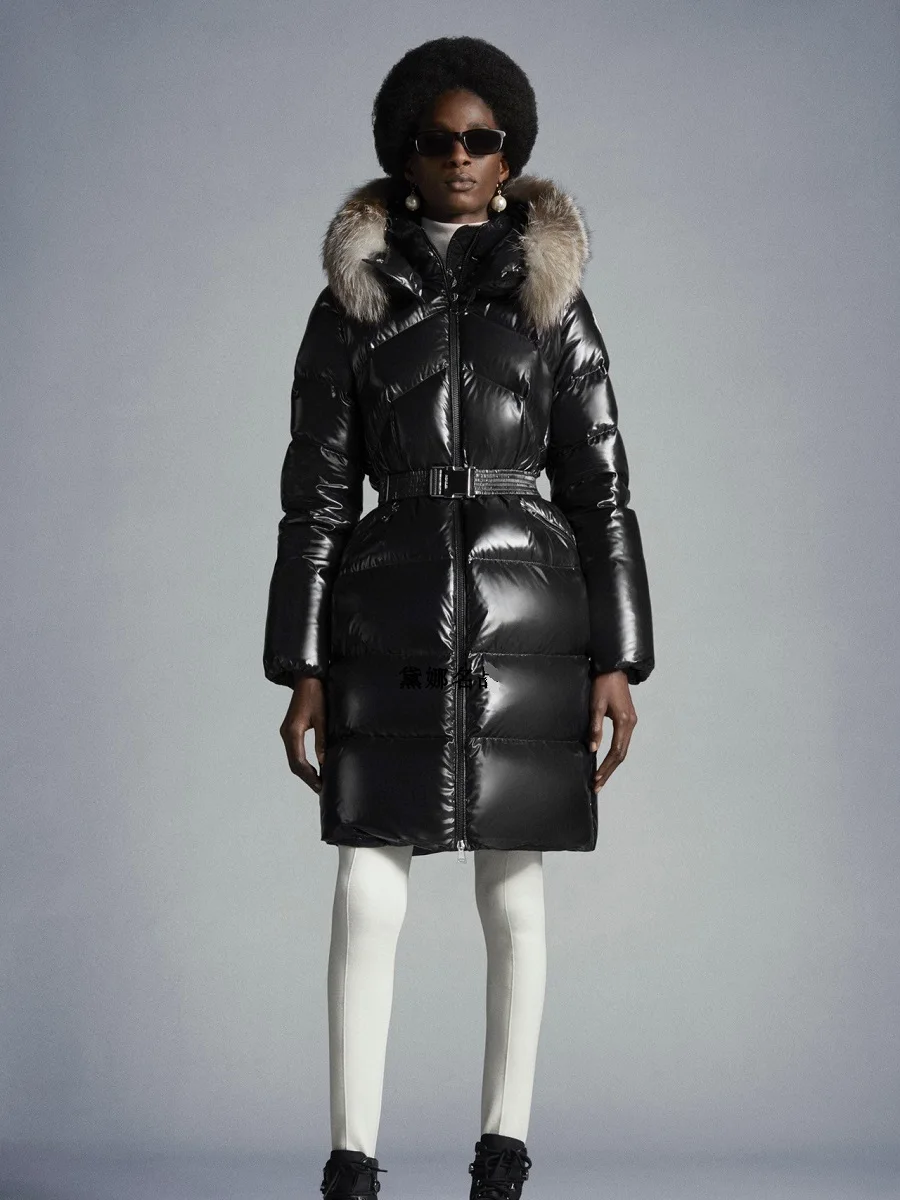 

2022 зимняя женская куртка с полиуретановым покрытием мисс теплая мисс длинная куртка Паркер Y2K одежда Новое высококачественное пуховое пальто traf bra XL
