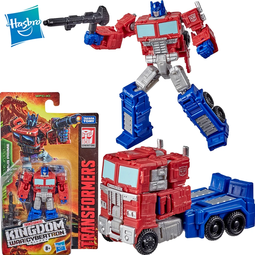 

Original Hasbro Transformers Generations War for Cybertron: Kingdom Core Class WFC-K1 Optimus Prime Action Figure Toys Gift