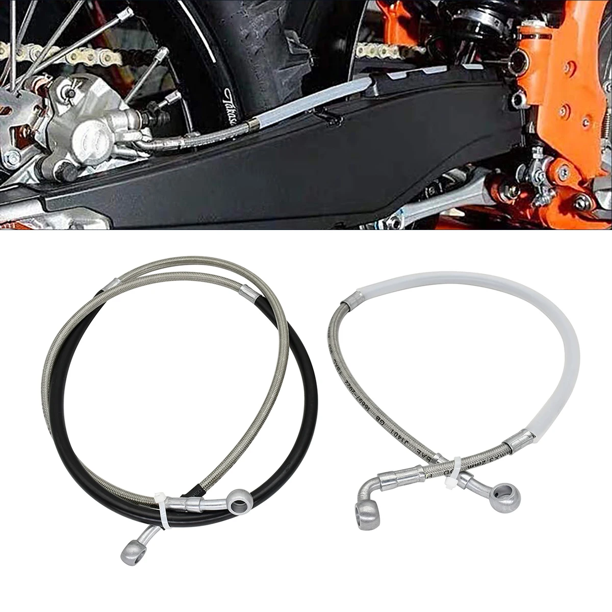 Фото Для KTM XCW XCF-W EXC EXC-F SX SXF XC XCF 6 дней 125 150 250 300 350 450 500 2012-2024 передний или задний тормозной масляный шланг мотоцикла №1