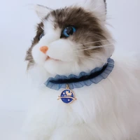 cute pet collar lace cat necklace adjustable necklace for kittens puppys starry sky collars cat accessories kitten pet products