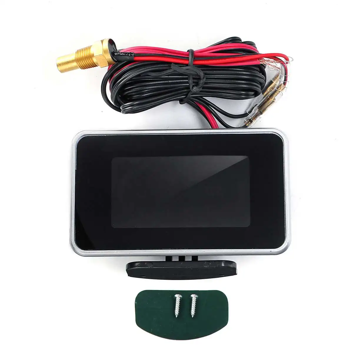 

2in1 12V 24V LCD Car Digital Display Gauge Voltage Pressure Water Temp Meter with Buzzer Alarm M10