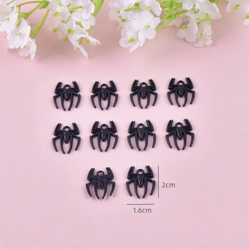 10 шт. металлические подвески в виде паука