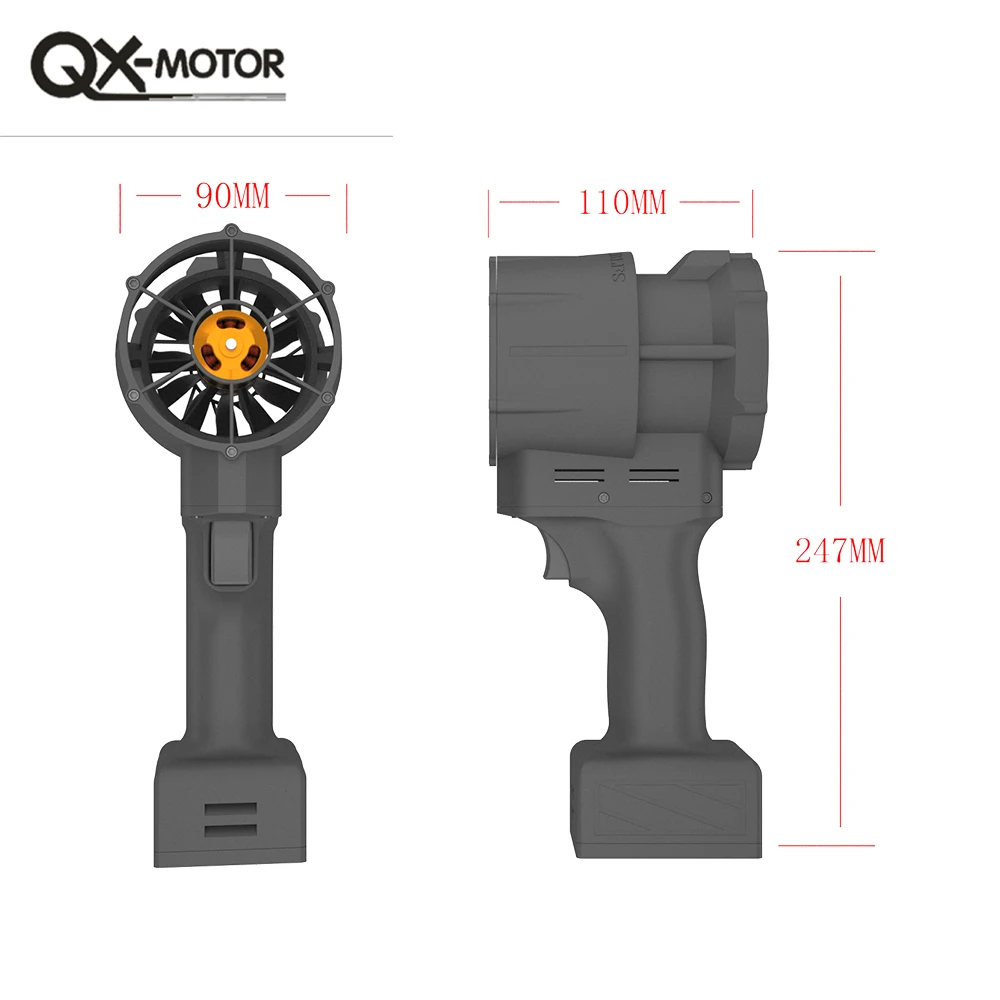 QX-MFLU 70 мм QF3027-2200Kv EDF мощный турбовентилятор тяга 2150 г автомобильный вентилятор для