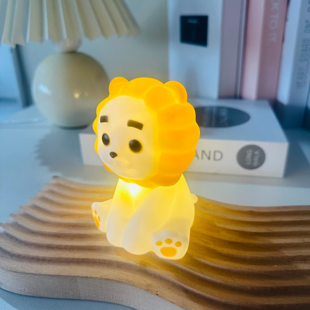 Креативный Ночник С Изображением Льва Мягкая Настольная Лампа Декоративная