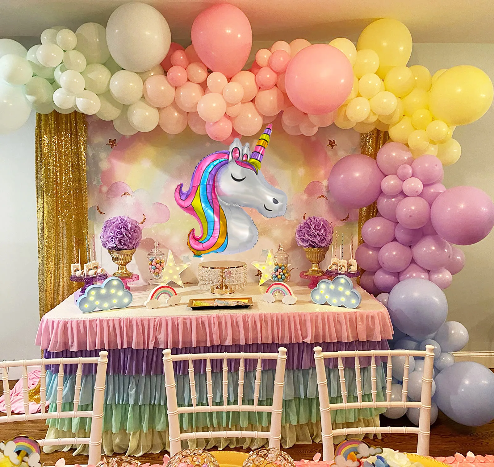 

Macaron Color Balloon Combo Package Pony Party Theme Balloon Package Rainbow Color Balloon Decoration Birthday Party Wedding