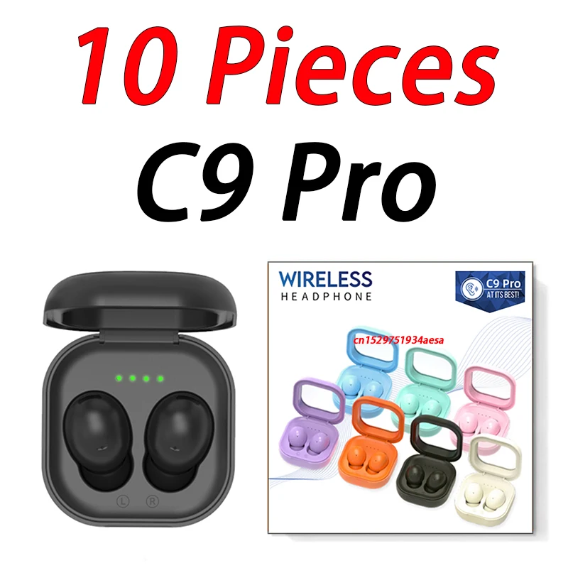 

10PCS C9 Pro TWS Wireless Headset Bluetooth Earphones Stereo V5.3 Gaming Smart Headphones Earbuds Cancelling Display PK F9-5C