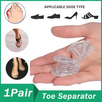 1pair soft thumb valgus bunion hammer toe curled toes breathable pressure relief sebs anti wear toe separator