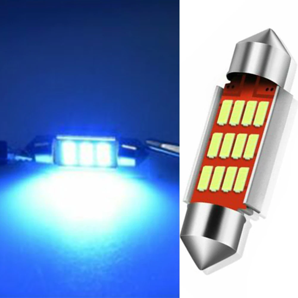 

Festoon Canbus 36/31mm Number Plate Light 4014 SMD LED Interior Car Bulbs BLUE Great Heat Dissipation Super Bright Advantage