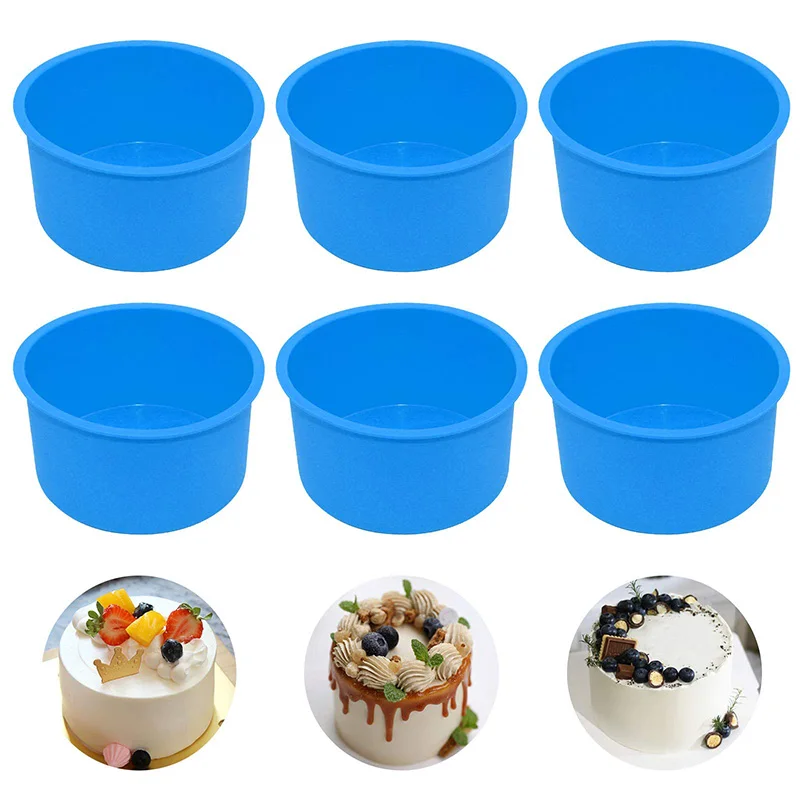 Силиконовые формочки для кексов 6 шт.