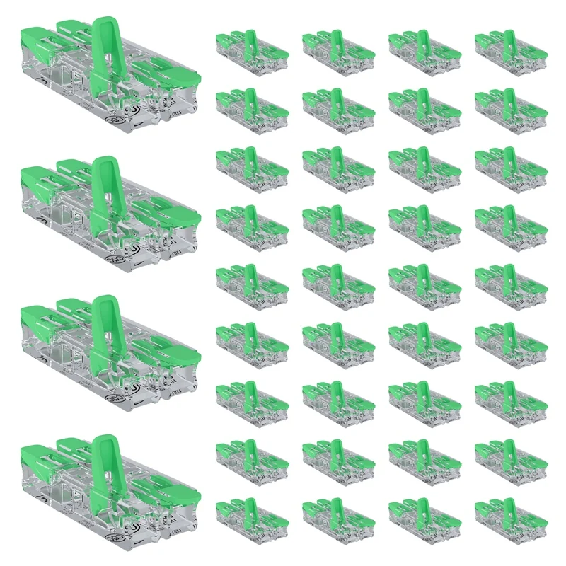 

Quick Connect Wire Connectors Kit 2 To 2 Inline Electrical Lever Nuts Splicing Connectors Butt Terminals