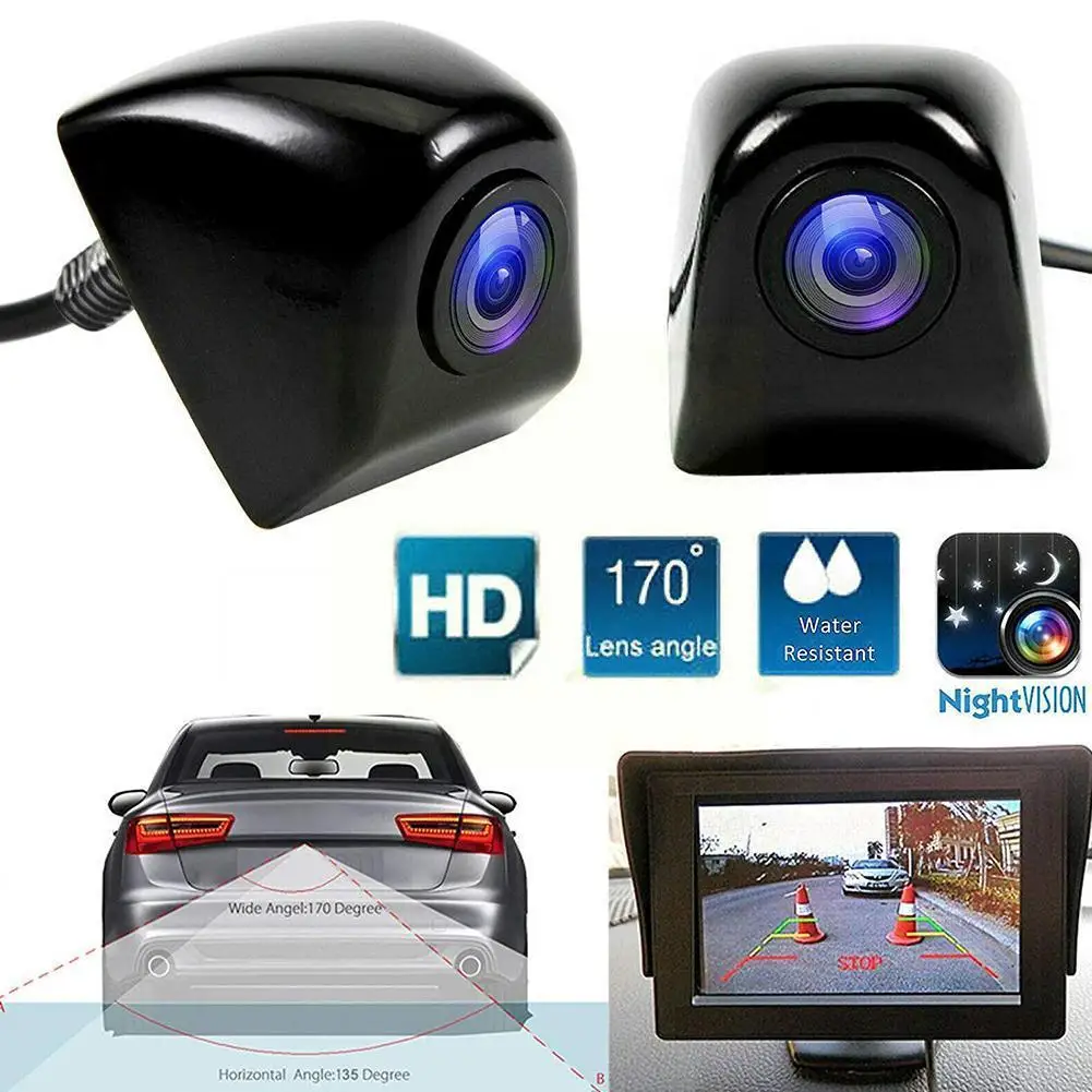 

AHD 1920x1080P Автомобильная камера заднего вида 170 градусов объектив рыбий глаз звездный свет ночное видение HD Автомобильная камера заднего вида для Android V0U4