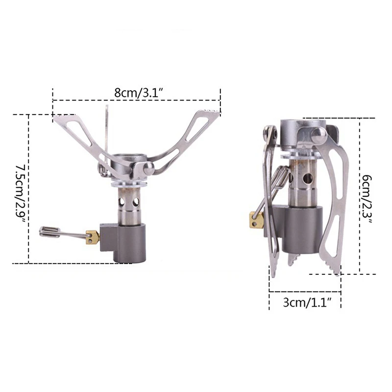 Компактная Легкая газовая горелка для кемпинга походов портативная титановая