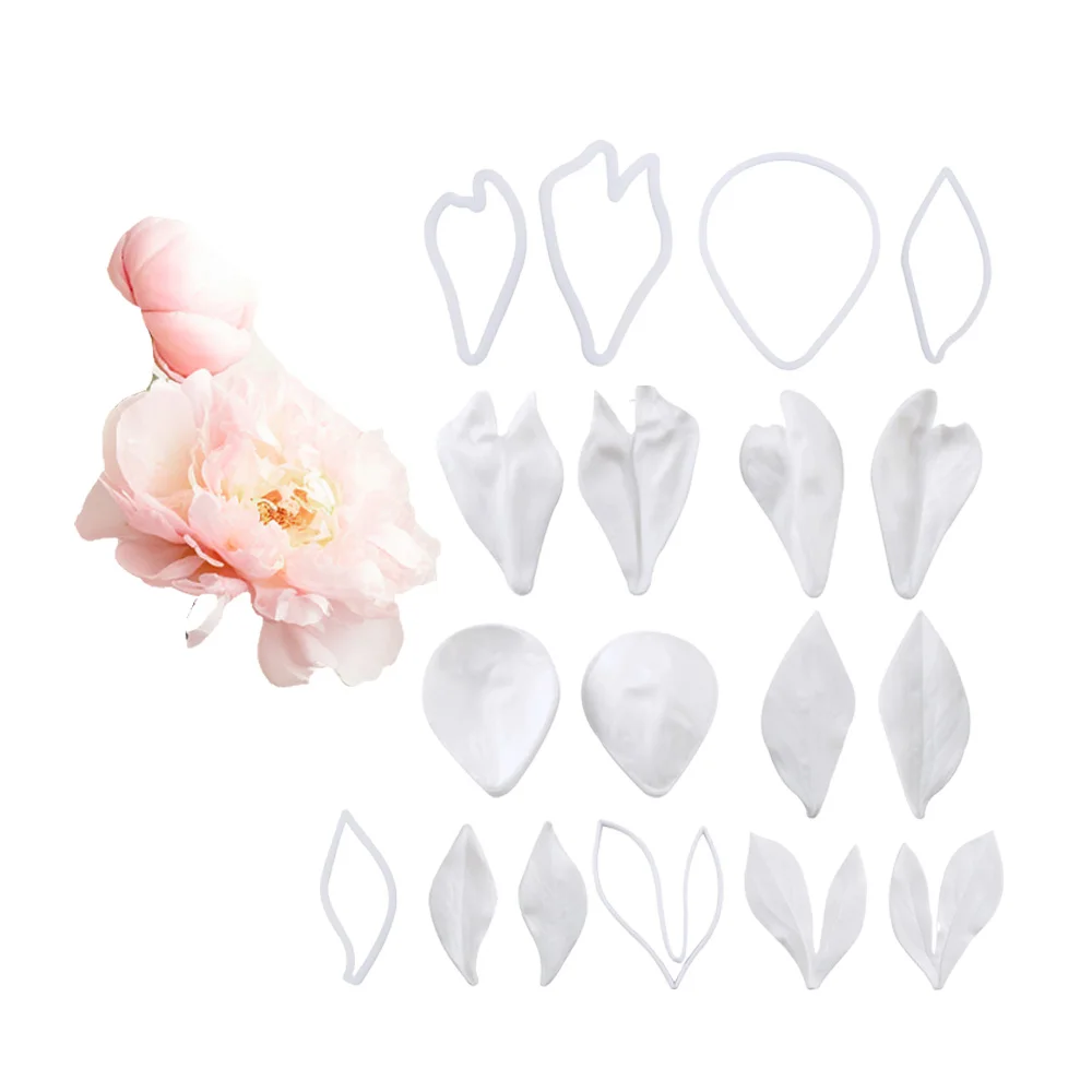 12 шт. силиконовая форма для украшения пиона