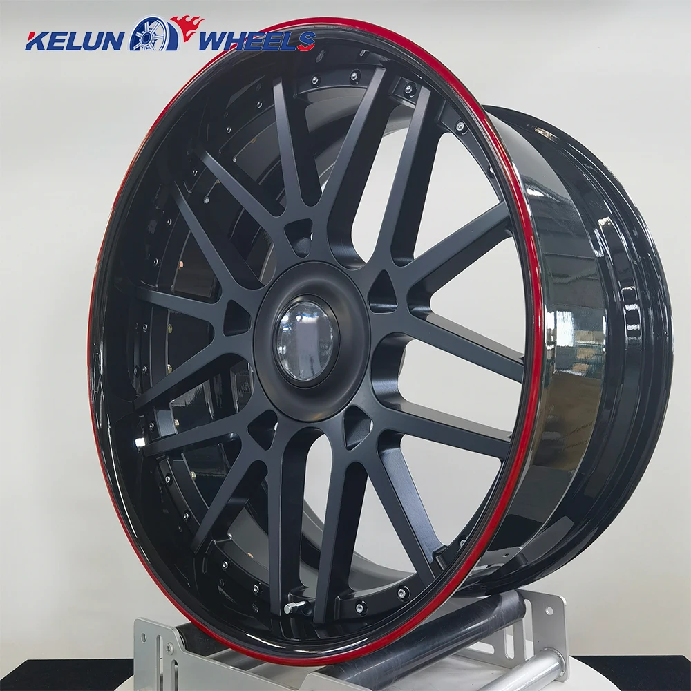 Фото Хит продаж: 20-26 KELUN Custom BLACK вогнутые кованые диски, хромированные диски, 24-дюймовые диски, 22-дюймовые кованые диски, 26-дюймовые кованые диски. №5