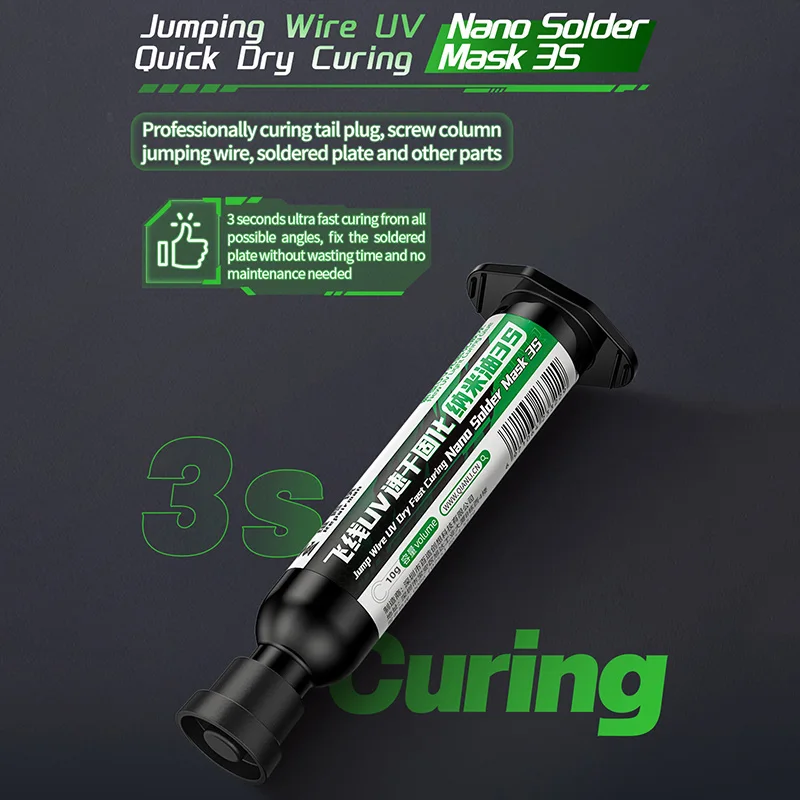 Qianli Mega-idea Jump Wire УФ-сухая быстроотверждаемая нано-паяльная маска 3S BGA PCB Маска для