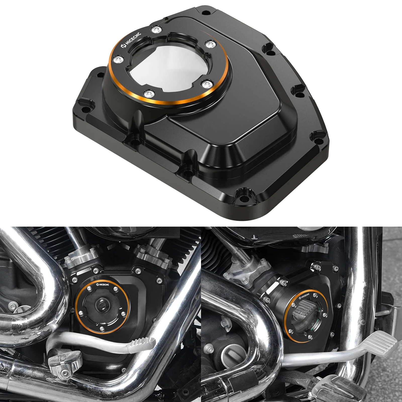 

Крышка кулачка распределительного вала NICECNC для Harley Touring Road King Street Glide Road Glide 01-16 Dyna Fat Bob Low Rider Street Bob 01-17