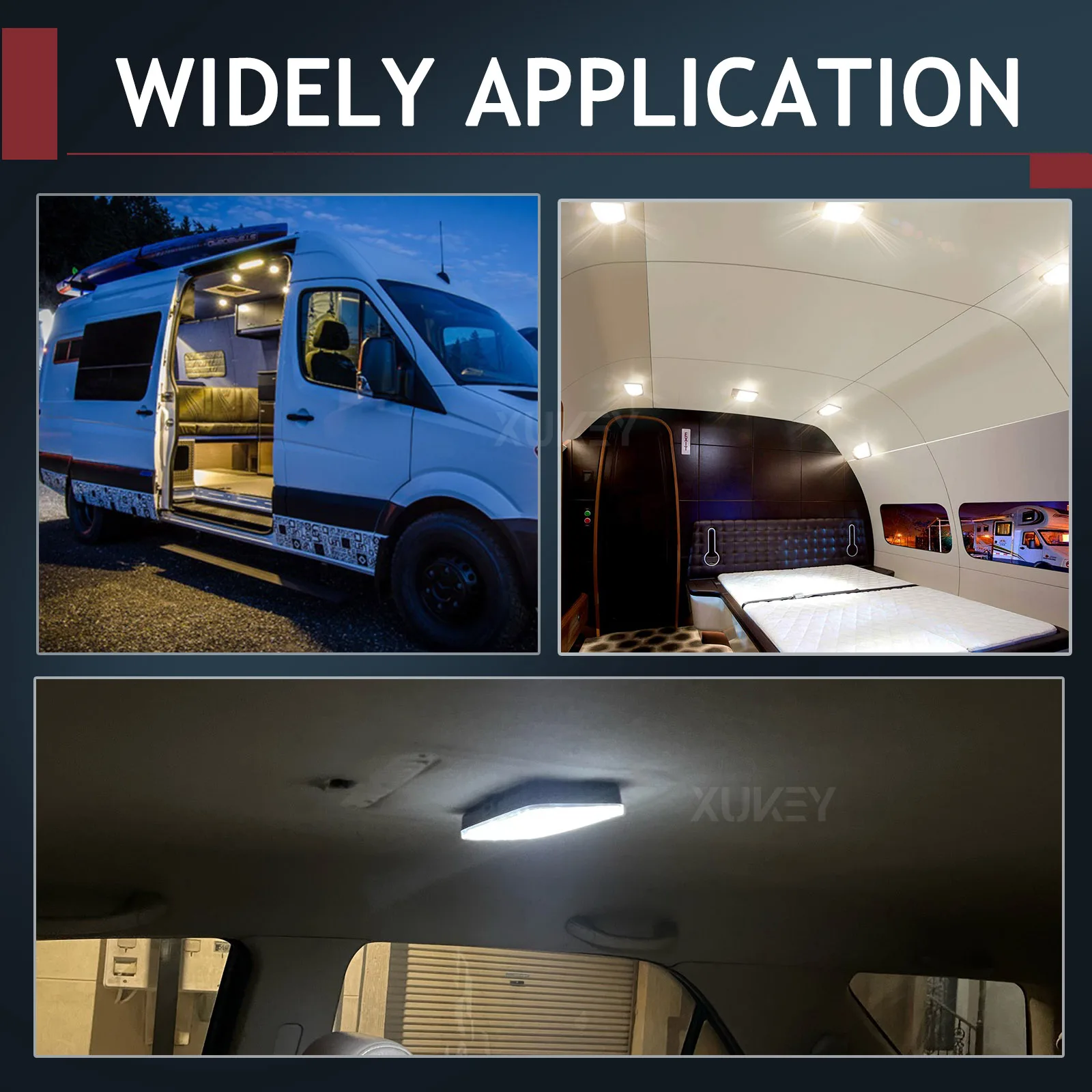 12 В 36 светодиосветодиодный лампа для освещения автомобиля белая на крышу лодки