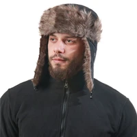 bomber hats for winter man woman russian keep warm faux fur bombers earflap outdoor waterproof dropshipping