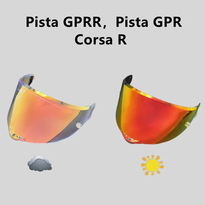 Фото Сменный визор для шлема, совместимый с AGV Pista GPR GPRR Corsa R, для полнолицевых мотоциклетных шлемов, защита от царапин, ветрозащитный экран. №4