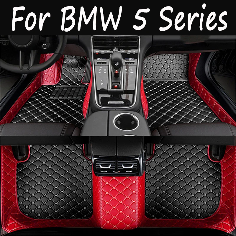 

Car Floor Mats For BMW 5 Series G30 2017~2022 Carpets Luxury Leather Mat Rugs Anti Dirty Pad Car Accessories 520i 525i 530i 540i