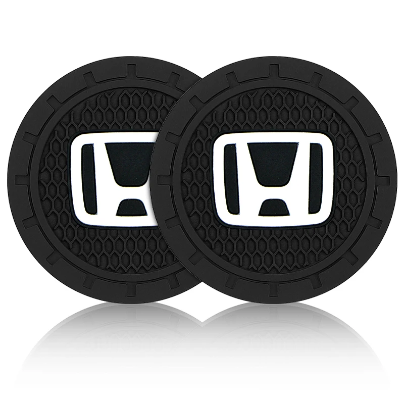 

1/2 шт. подставка для стайлинга автомобилей, нескользящая накладка, держатель для стакана с водой, коврик для Honda Civic XR-V HR-V City Accord Odyssey Spirior CRV Jazz