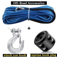 7700lbs winch line cable rope winches towing hook stopper rubber for atv suv utv truck offroad accessories