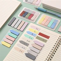 100 sheetsset solid color n times index sticky notebook bookmark list labels mini self adhesive memo pads office stationary