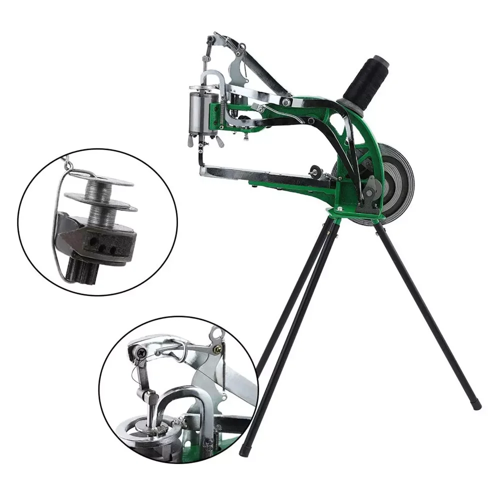 

Hand Cobbler Shoe Repair Machine Manual Mending Cobbler Dual Cotton Nylon Line Shoe Sewing Machine for Shoes Bags Cloth Leather