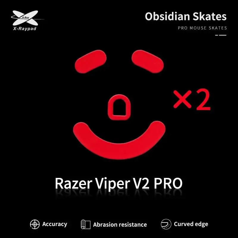 Коньки для мыши Xraypad Obsidian Control Razer Viper V2 pro 2 комплекта коньков X-raypad
