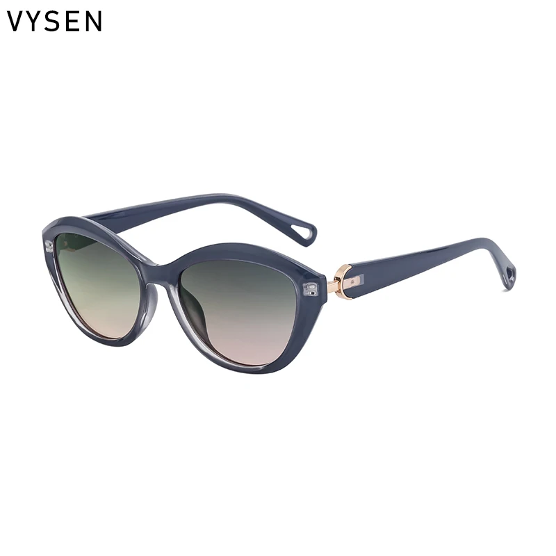 Винтажные женские солнцезащитные очки кошачий глаз 2024 роскошный бренд модные