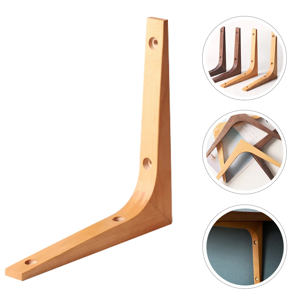 

Shelf Bracket Wood Wall Brackets Wooden Support Shelvesmounted Rack Brace Corner Floating Mount Triangle Accessories