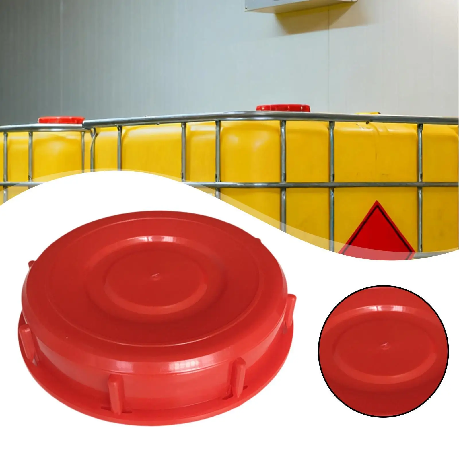 Фото Крышка для IBC-контейнера из HDPE, сверхпрочная, герметичная, с прокладкой, для промышленного использования №2
